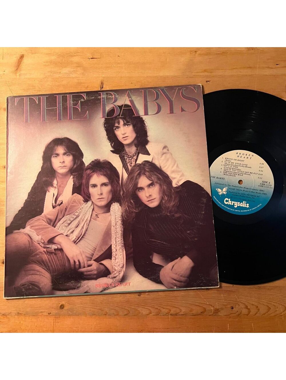 The Babys - Broken Heart 33rpm VG+ VR21